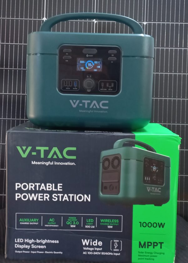 پاور استیشن قابل حمل 1000وات ویتک – باتری لیتیوم Lifepo4-1050wh328300ma V-TAC1001