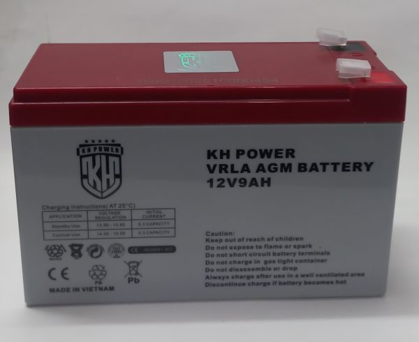 باتری 12ولت9آمپر KH POWER ویتنام ماشین شارژی_موتور شارژی_ یوپی اس_دزدگیر
