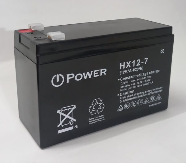 باتری 12ولت7آمپر پاور power ماشین شارژی و موتور شارژی و یوپی اس