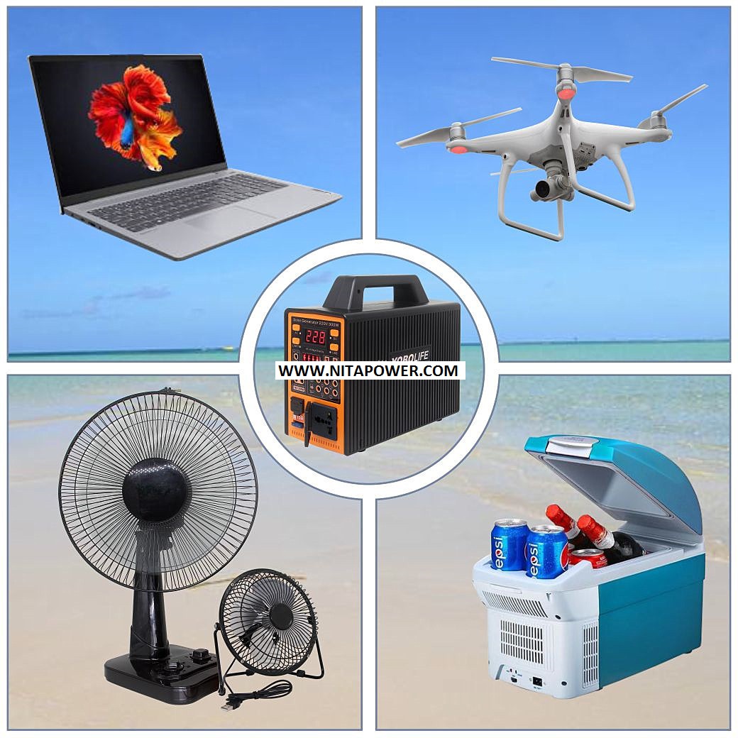 پاور استیشن وپکیج برق خورشیدی قابل حمل خروجی سینوسی220v/150w مدلLM-9151برندYoboLife - تصویر 4