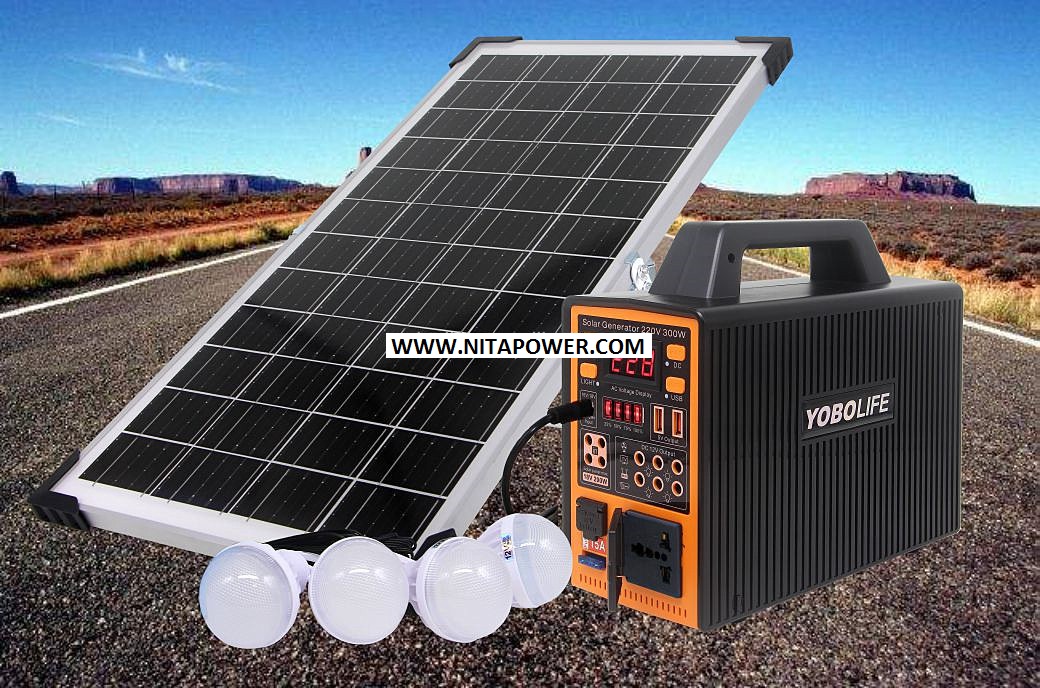 پاور استیشن وپکیج برق خورشیدی قابل حمل خروجی سینوسی220v/150w مدلLM-9151برندYoboLife - تصویر 2